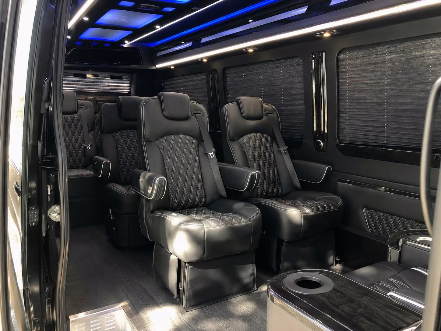 sprinter van with driver inside