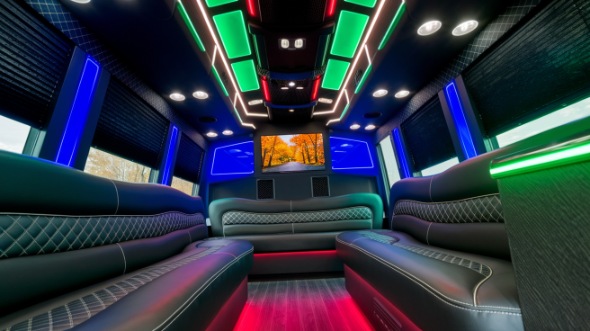 party bus rental interior springfield