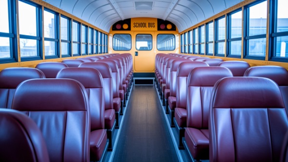 school bus rental interior springfield